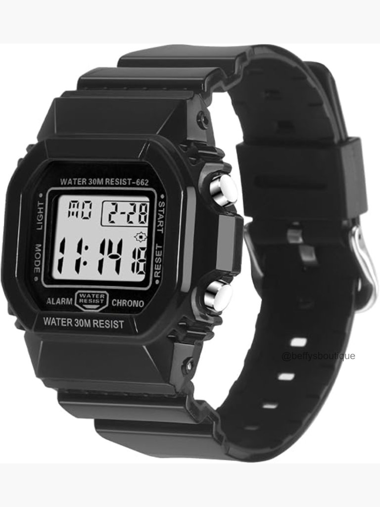 Digital Watch  Water Resistant 30m  Alarm Stopwatch Luminous  Casual Sport